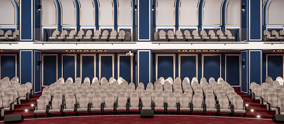 نمونه طراحی و اجرای سالن همایش