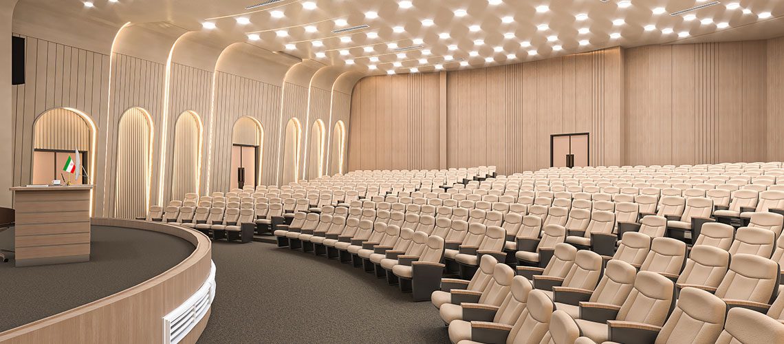 نمونه طراجی و اچرای سالن همایش