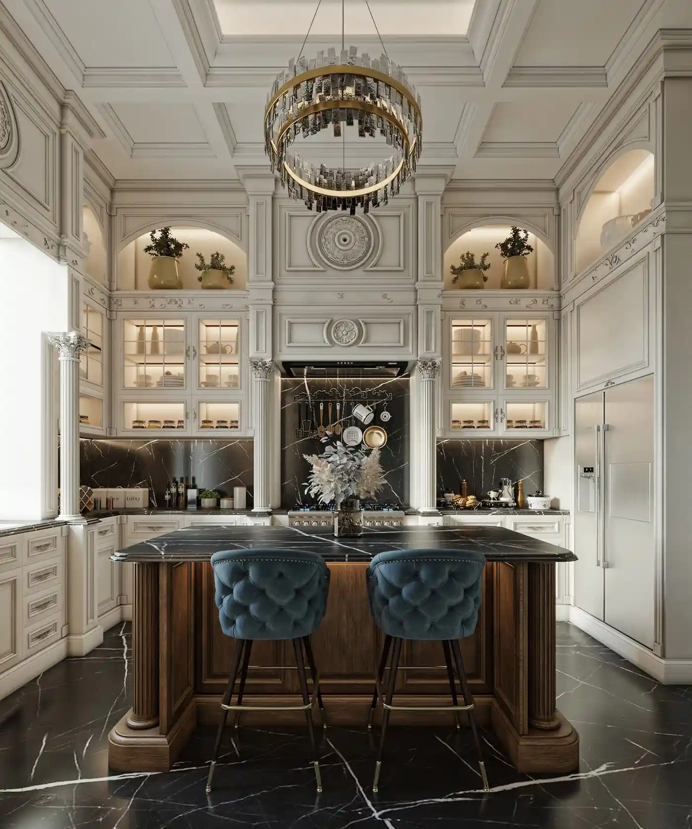 طراحی آشپزخانه کلاسیک