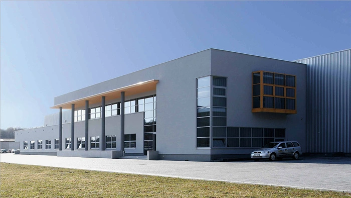 View of an industrial building View of an industrial building