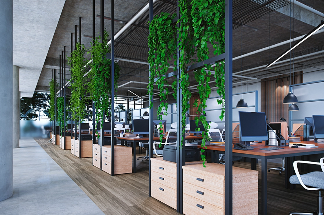 استفاده از گیاهان در ساختمان اداری استفاده از گیاهان در ساختمان اداری
