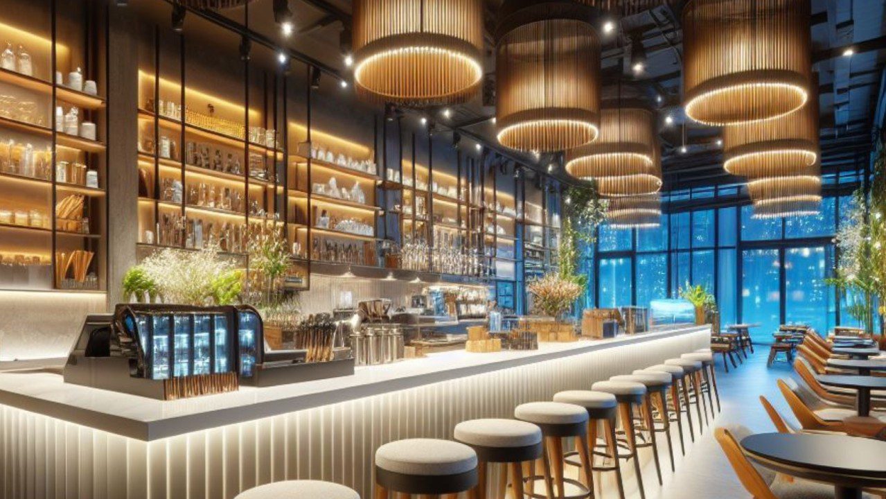 طراحی داخلی دکوراسیون کافی شاپ