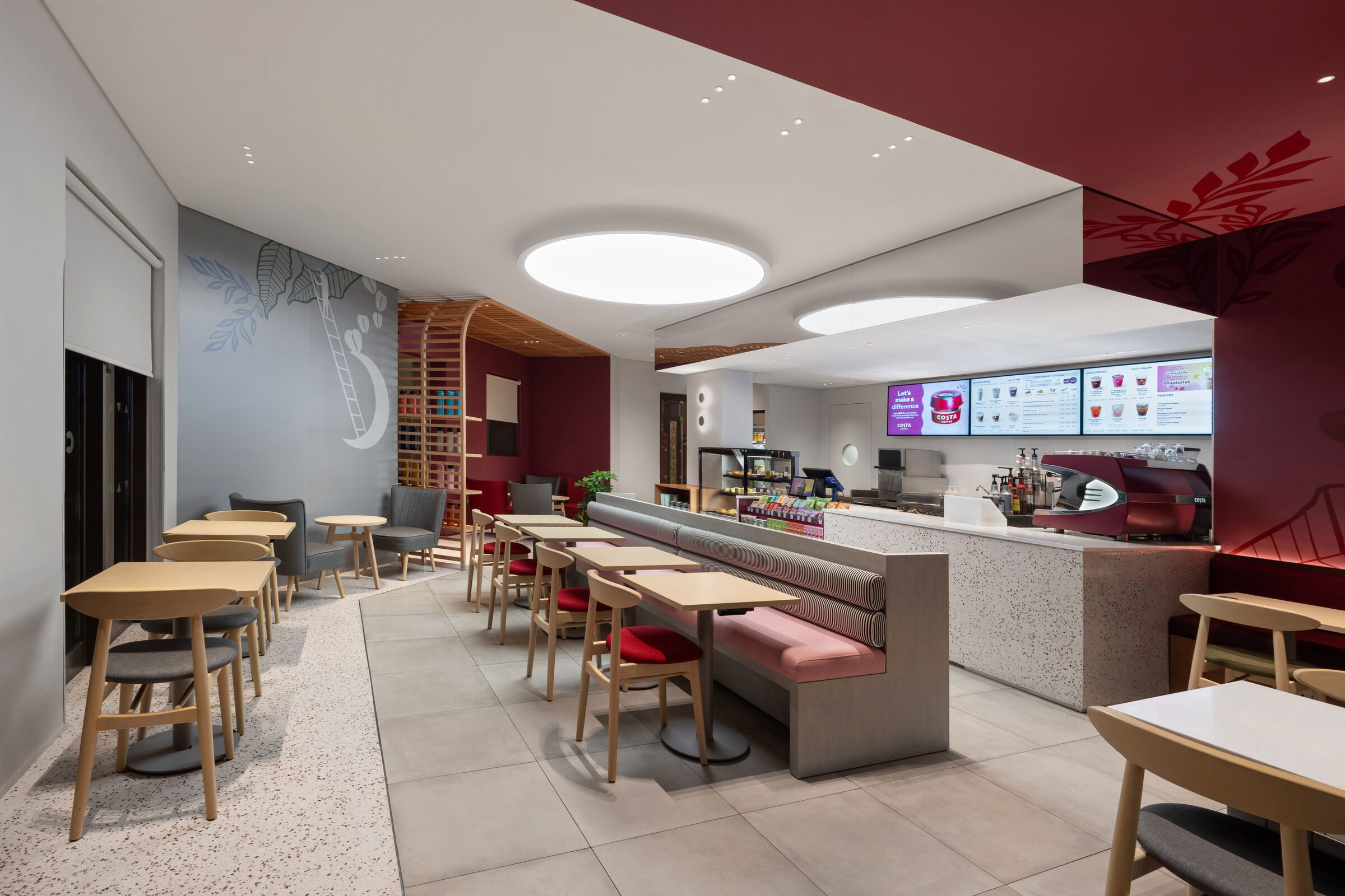 انتخاب رنگ در طراحی دکوراسیون کافی شاپ