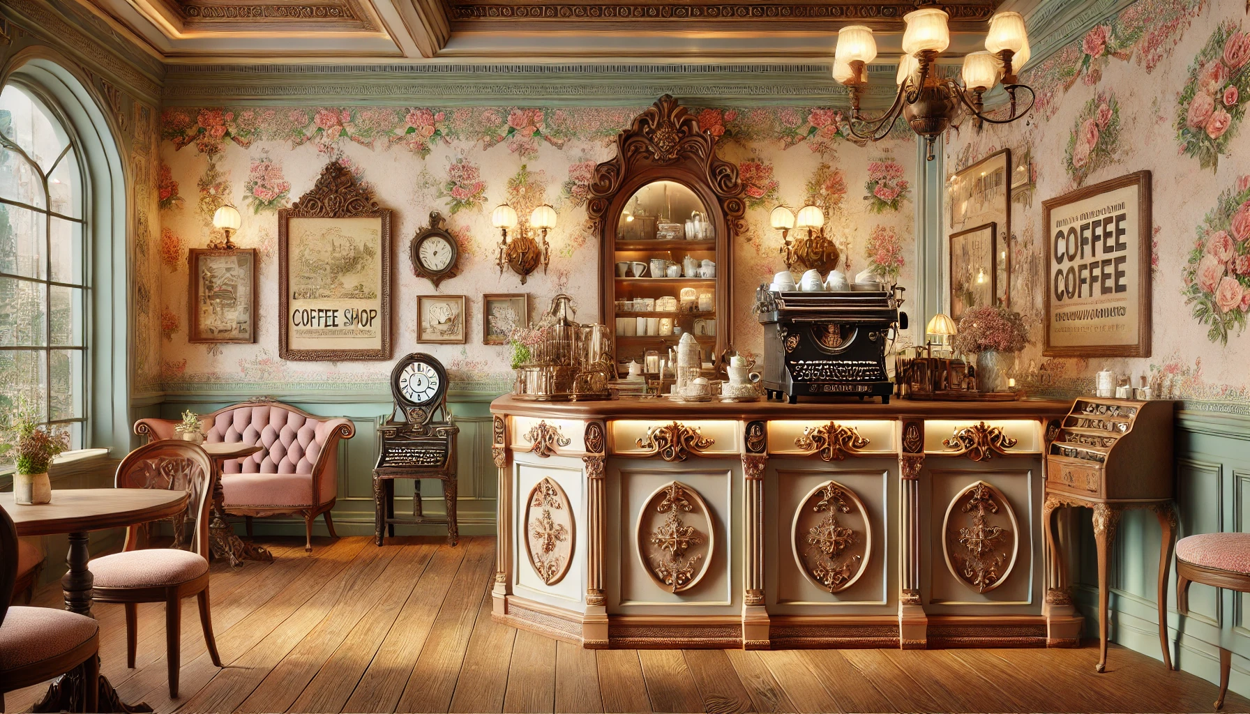 طراحی کافی شاپ سبک وینتج (Vintage)