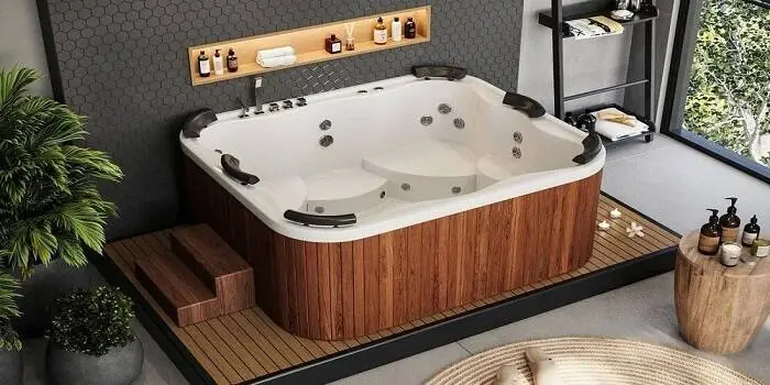 حمام با وان جکوزی دار حمام با وان جکوزی دار