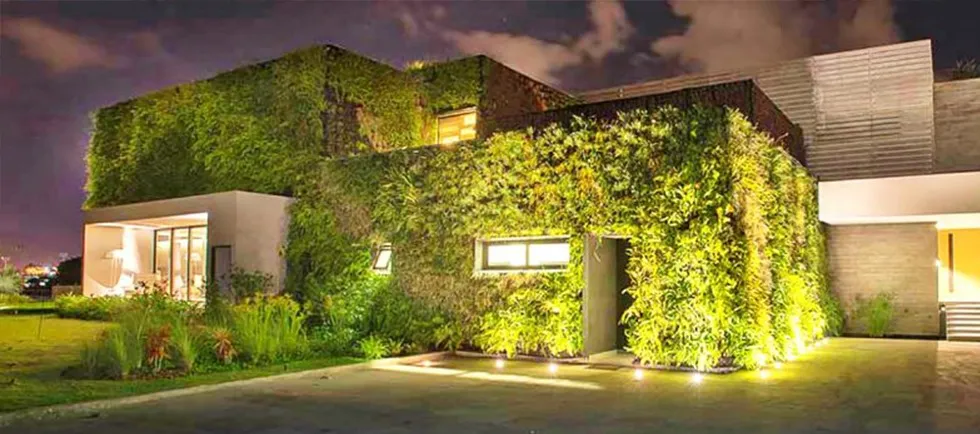 گرین وال در دیوار بیرونی